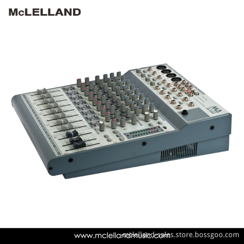 12 Channel Mixing Console with 4 Balance/Unbalanced Mono Line Input